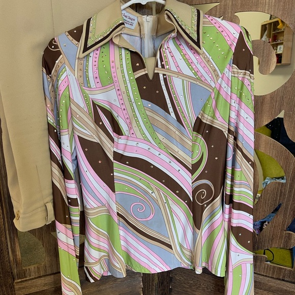 Vintage-Inspired Western Showmanship Swirl Pattern Custom Jacket/Top